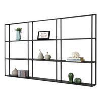 WANDREGAL Jelsa - Schwarz, Metall (160/110/18cm) - [en.casa]