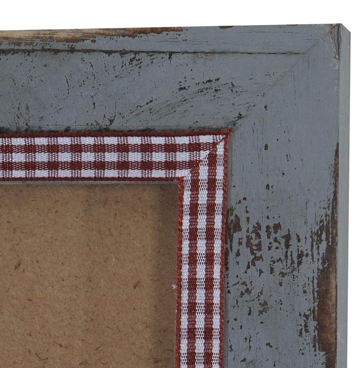 BILDERRAHMEN SHABBY-LOOK rechteckig Grau - Grau, Holz (51/36cm) - MCW