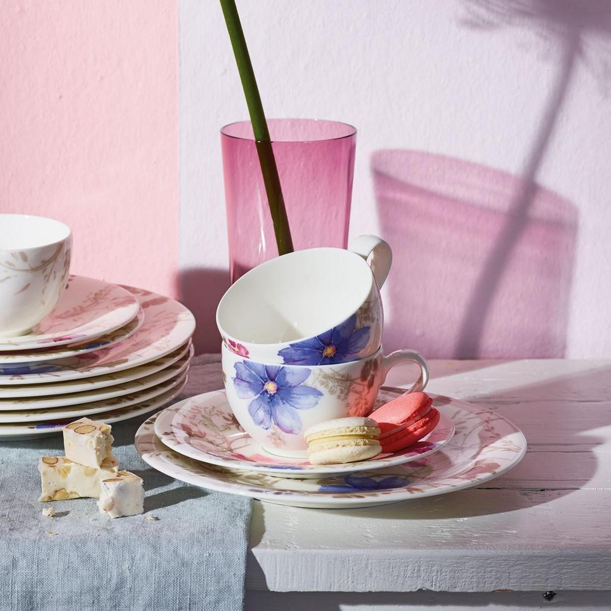 KOMBISERVICE Mariefleur Gris Basic bunt 30-tlg. - Multicolor, Keramik (2/2/2cm) - Villeroy & Boch