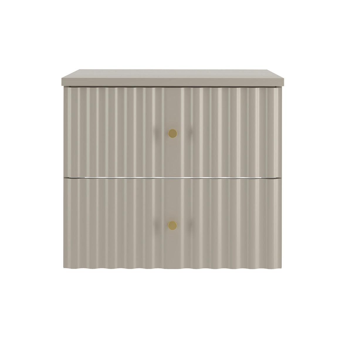 WASCHTISCHUNTERSCHRANK 60.6cm Izae Kaschmir - Beige, Holzwerkstoff (60.6/52.2/46.5cm) - Petits-meubles