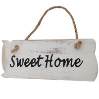 WANDSCHILD MY OWN PLACE SHABBY-LOOK Reinweiß - Weiß, Holz (25/10/1cm) - MCW