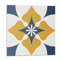 WANDPANEEL 4x 50x50 cm selbstklebend Solvian - Gelb, Kunststoff (50/1.6/50cm) - Wallfluent
