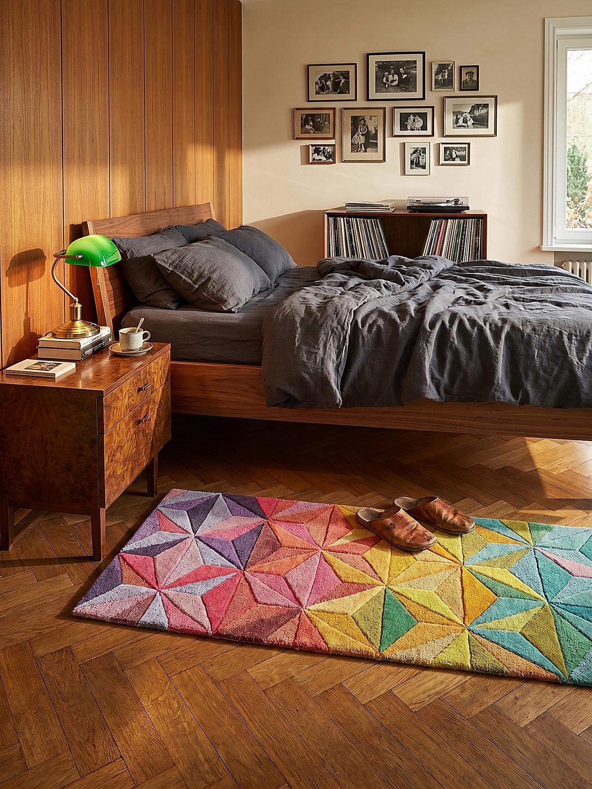 TEPPICH aus Wolle DERWENT in Bunt, geometrisch, 60 x 230 cm - Multicolor, Textil (230/60cm) - KADIMA DESIGN