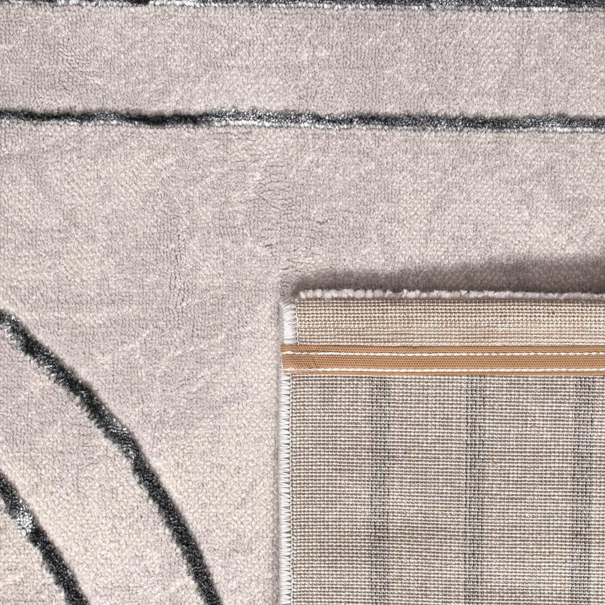 KURZFLORTEPPICH, abstrakt, Florhöhe 11 mm, Grau, 80 x 150 cm - Grau, Textil (150/80cm) - KADIMA DESIGN