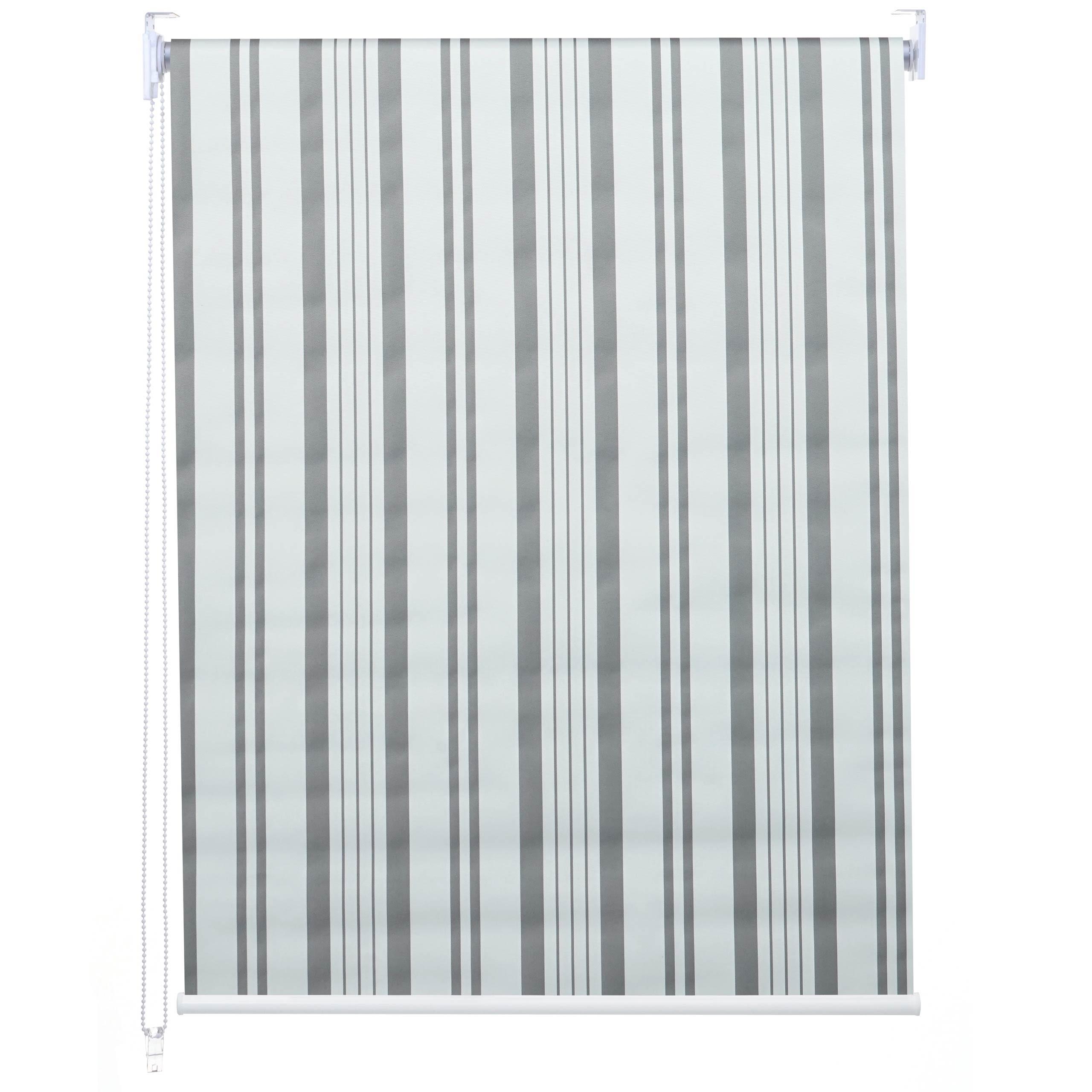 ROLLO Grau, Weiß - Weiß/Grau, Textil (120/160/7cm) - MCW