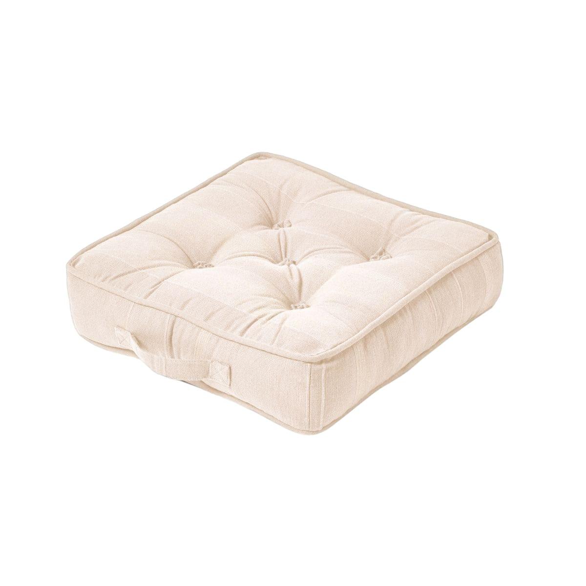 SITZKISSEN Rajput creme 40/40/8 cm - Beige, Textil (40/40/8cm) - Homescapes