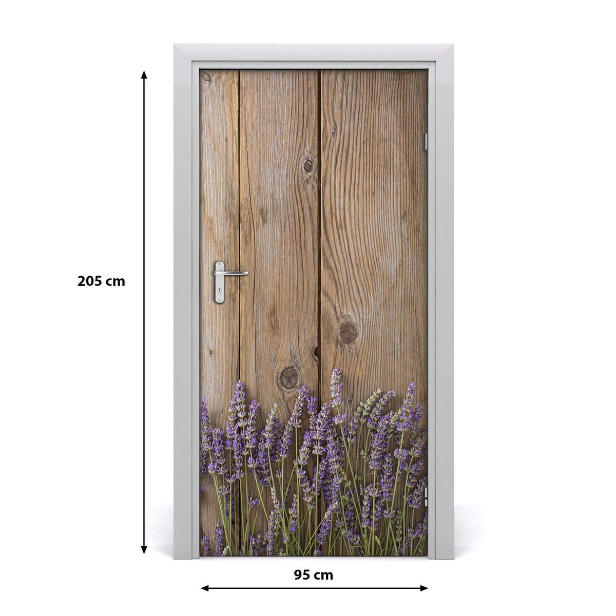 TÜRAUFKLEBER 95x205 cm Dekorativ für Türen - Hellbraun, Kunststoff (95/205/0.01cm) - TULUP