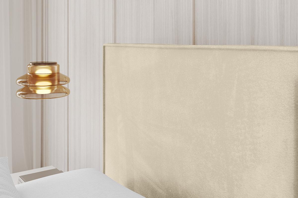 POLSTERBETT mit Bettkasten und Lattenrost, Boxbett ohne Matratze - EMMI 180x200 Beige - Ecru, Holzwerkstoff/Textil (180/200cm) - ALTDECOR
