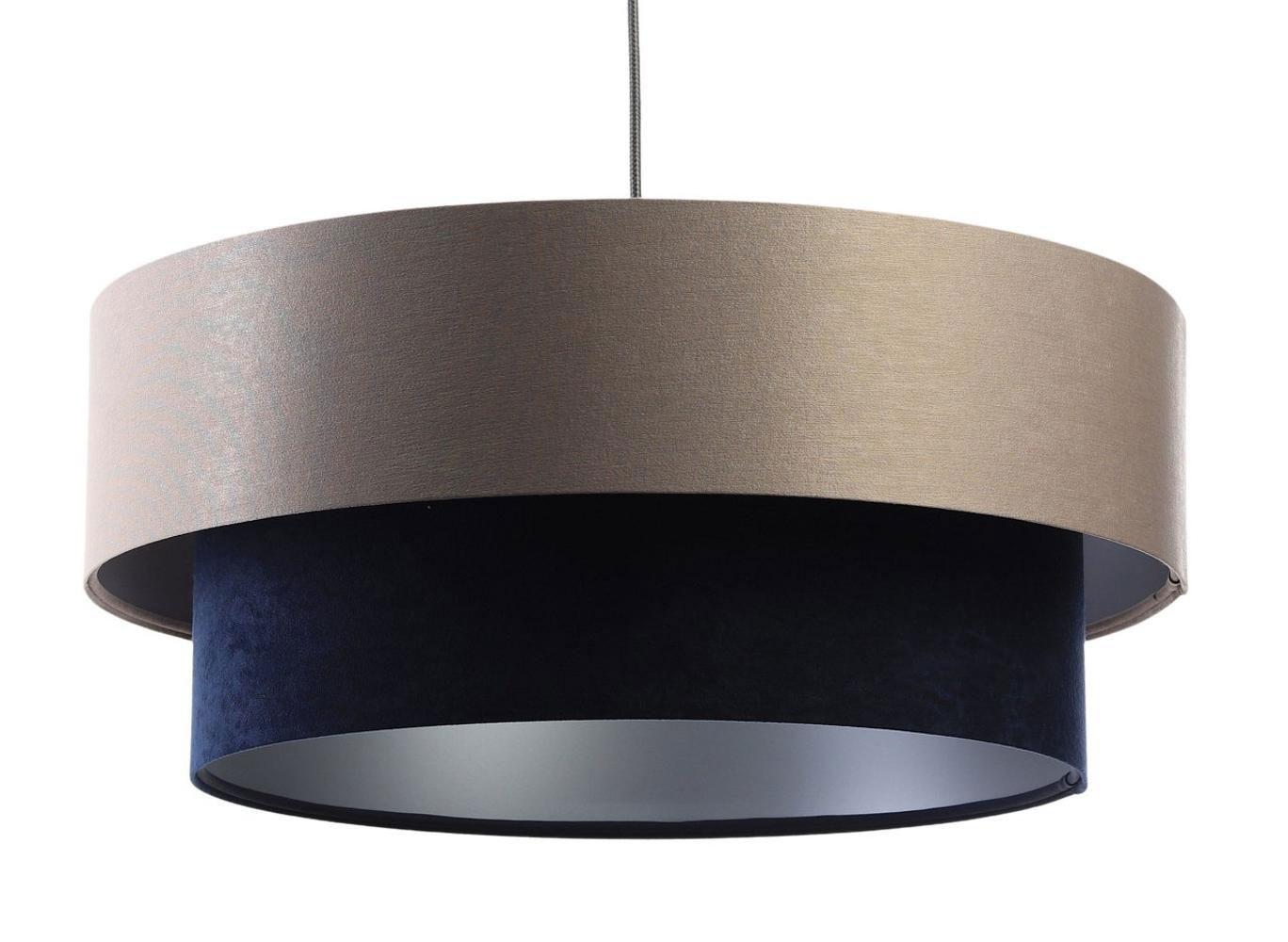 HÄNGELEUCHTE Blau 50/20 cm - Blau/Beige, Kunststoff (50/1/20cm) - ONZENO
