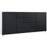 SIDEBOARD Santo Schwarz matt - Schwarz, Holzwerkstoff (166.5/75.5/35cm) - Vladon