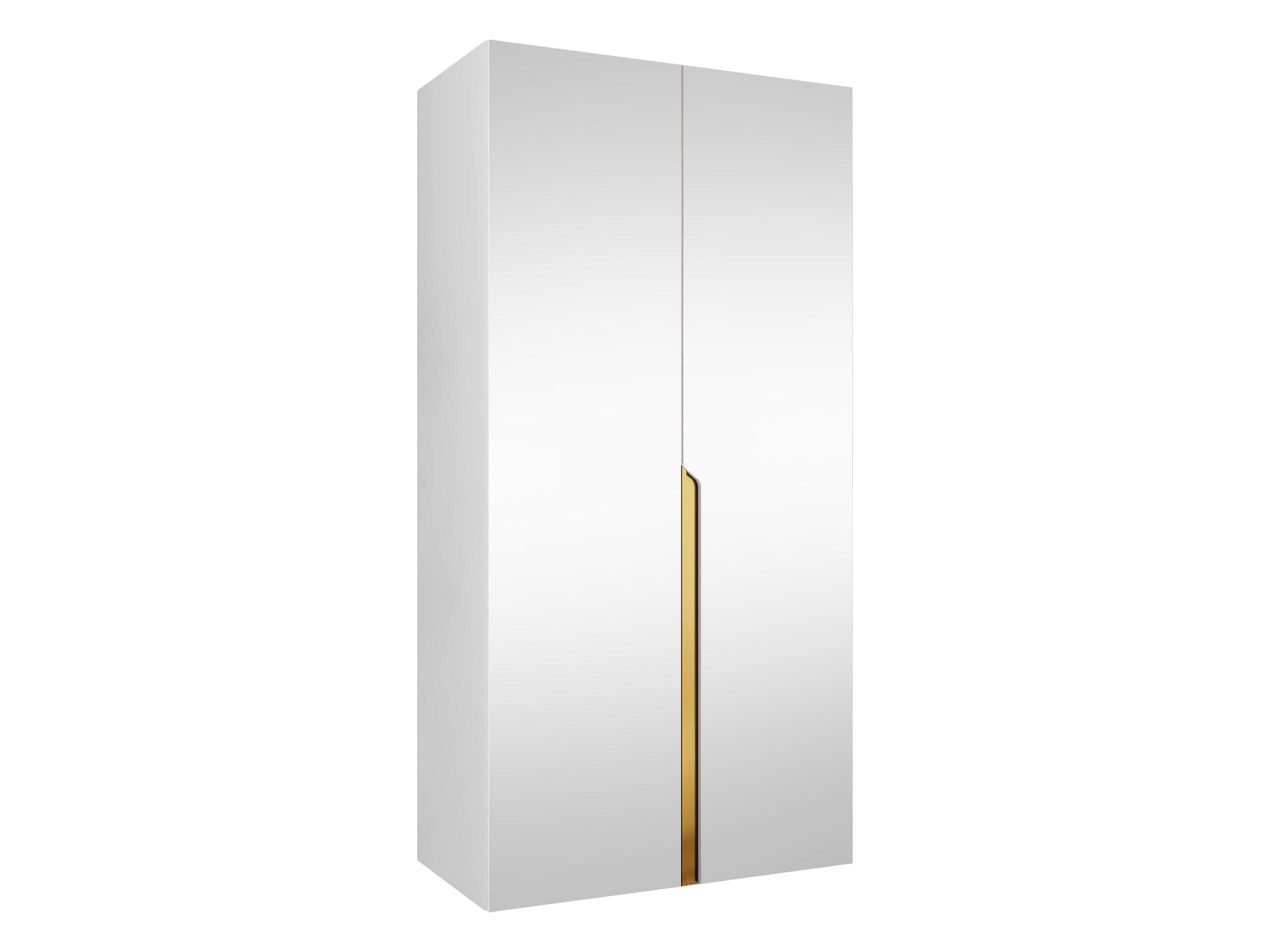DREHTÜRENSCHRANK Mila III 100 - Goldfarben/Schwarz, Holzwerkstoff/Kunststoff (100/202/52cm) - MIRJAN24