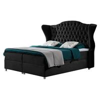 BOXBETT Livia - H3 - Schwarz, Holz (160/200cm) - MIRJAN24