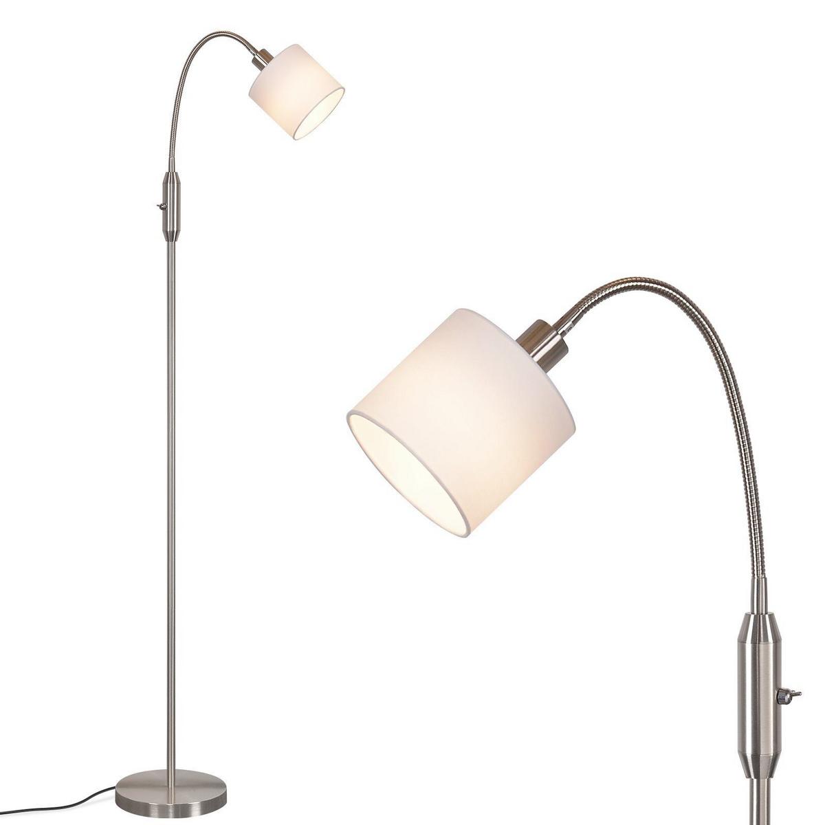 STEHLEUCHTE Hannover 20/20/163 cm - Silberfarben, Metall (30/25/144cm) - Nettlife