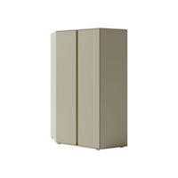 ECKKLEIDERSCHRANK Luca LC01 - Schwarz/Grün, Holzwerkstoff/Kunststoff (95/195/95cm) - MIRJAN24