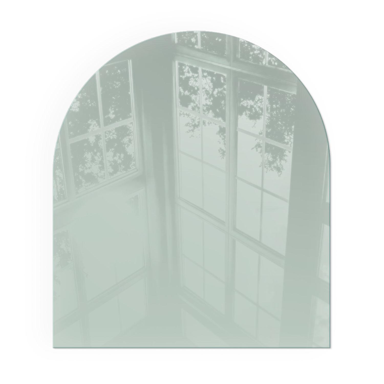 GLASPLATTE für Kamin 80x70 cm - Grün, Glas (80/70/0.4cm) - TULUP