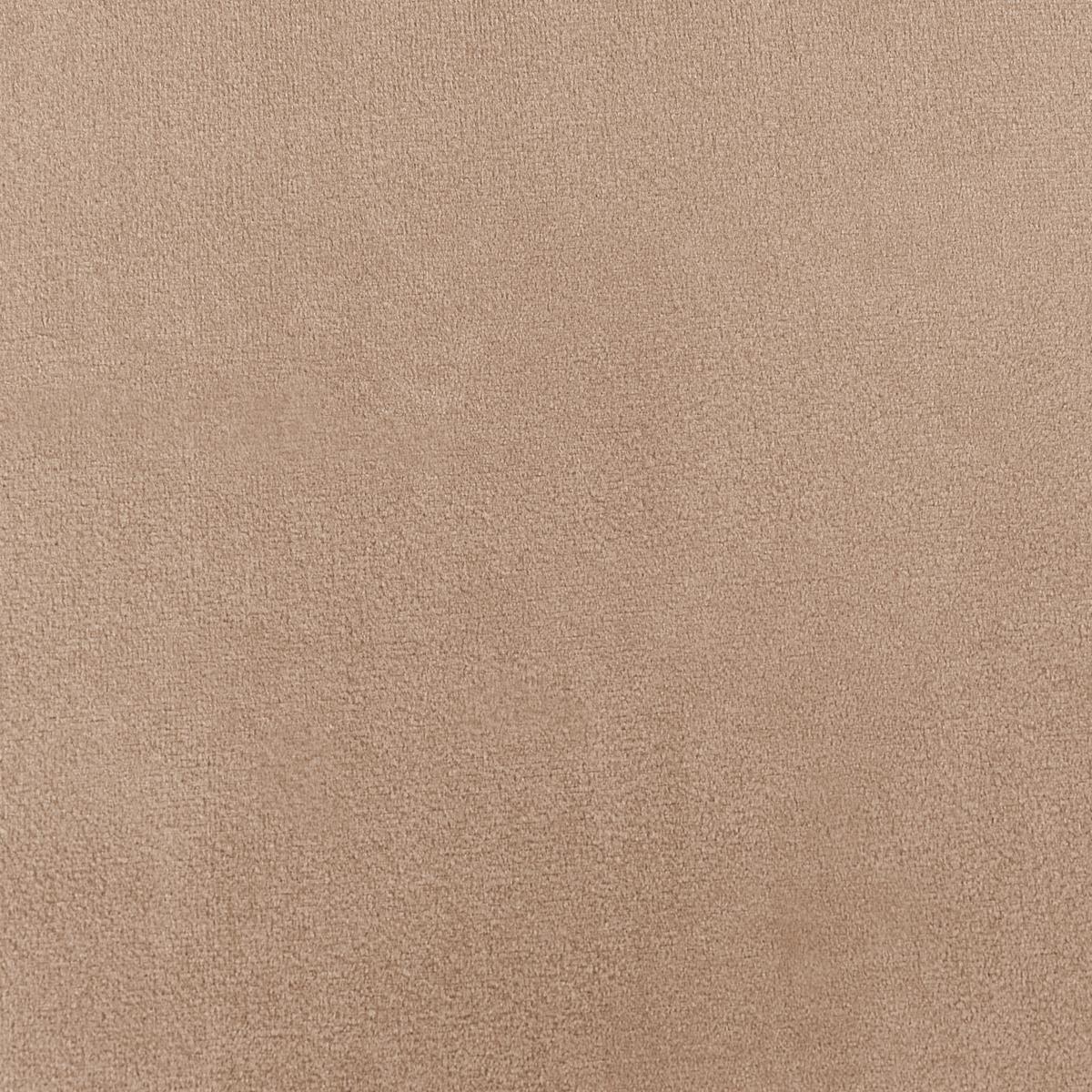 BARHOCKER 2er-Set Samtstoff Hellbraun Morton - Hellbraun, Textil (43/75/43cm) - Beliani