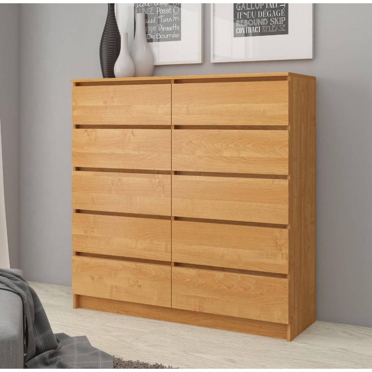 KOMMODE Erlefarben 121/120/40 - Erlefarben, Holzwerkstoff (120/121/40cm) - RAUMHIRSCH FURNITURE