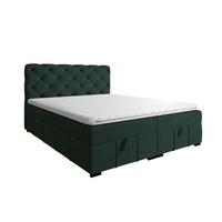 BOXBETT Gisel - Grün, Holzwerkstoff/Textil (120/200cm) - Fun Möbel