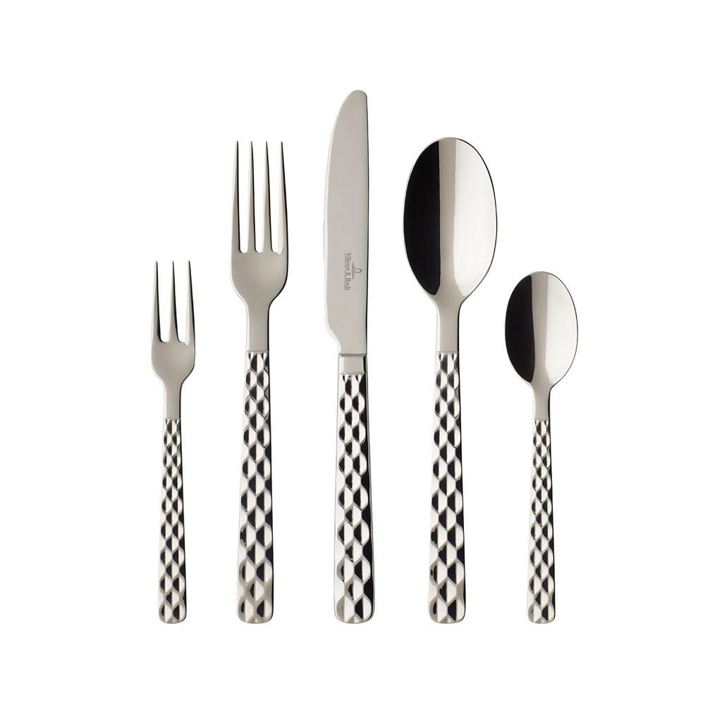 TAFELBESTECK Boston silber 30-tlg. - Silberfarben, Metall - Villeroy & Boch