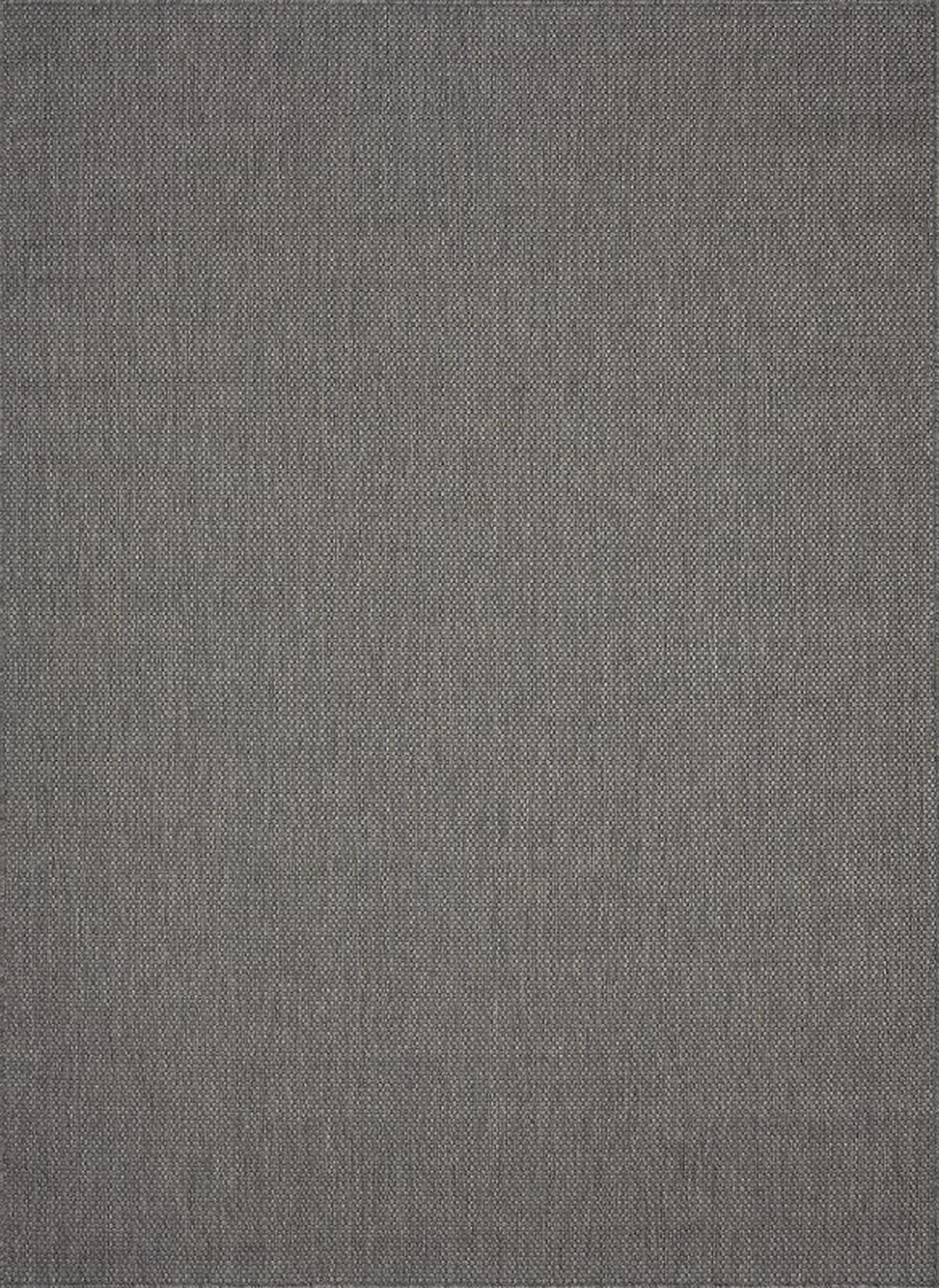 FLACHWEBTEPPICH Uni BORNO Polypropylen Anthrazit 160 x 220 cm - Anthrazit, Textil (160/220cm) - KADIMA DESIGN