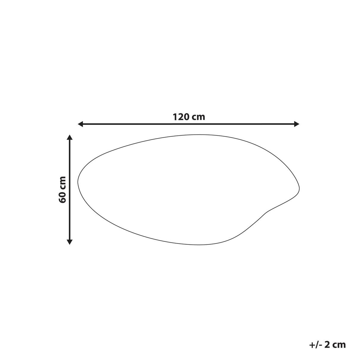 LED-BADEZIMMER-SPIEGEL 120/60 cm Silber Sologny - Silberfarben, Glas (120/60/3cm) - Beliani