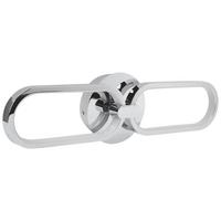 WANDLEUCHTE Krang 50x2x14 cm - Silberfarben, Metall (50/14/2cm) - Beliani