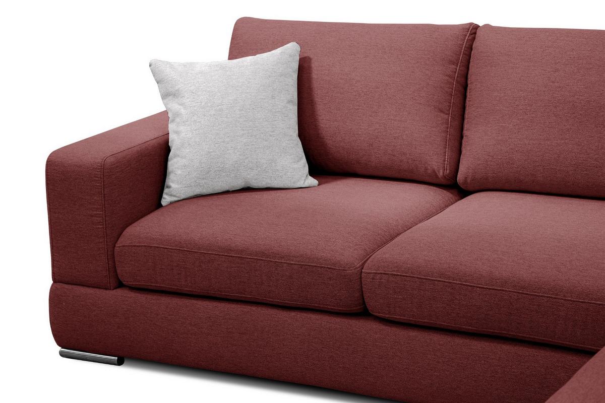 ECKSOFA OTTO 5-Sitzer, bordeaux - Bordeaux, Holzwerkstoff/Textil (279/219cm) - Wozimo