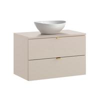 WASCHTISCH 80.6cm Azel Kaschmir - Beige, Holzwerkstoff (80.6/52/46cm) - Petits-meubles