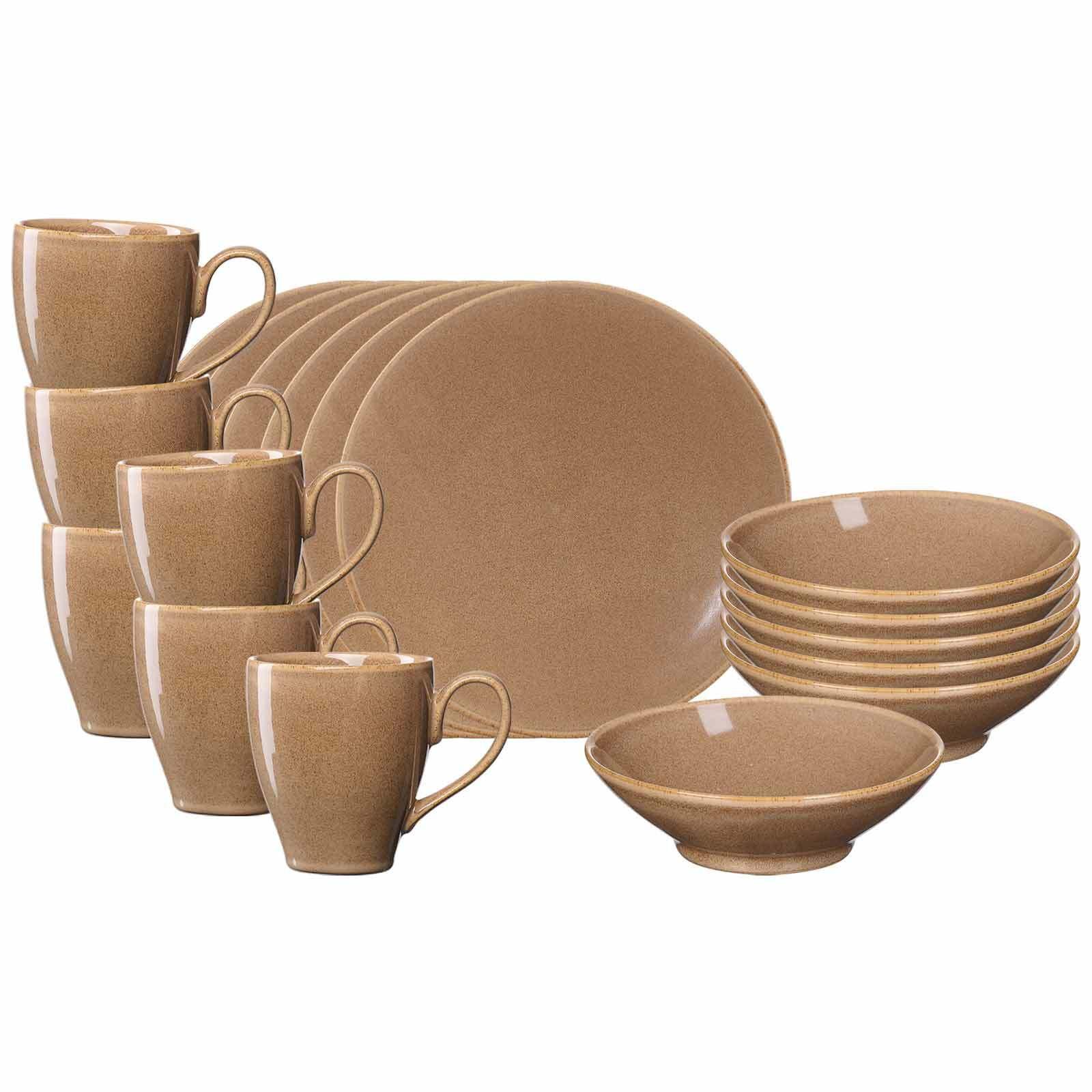 FRÜHSTÜCKS-SET Sahara Hellbraun 18-tlg. - Hellbraun, Keramik (2/2/2cm) - Ritzenhoff Breker