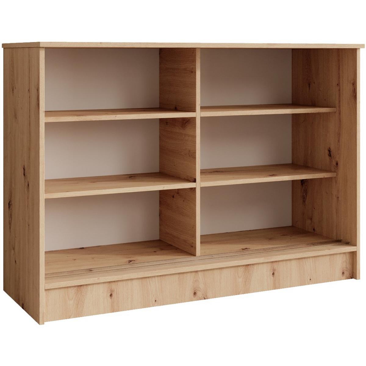 KOMMODE Horizon mit 2 Schiebetüren, eiche Artisan, 100 cm - Eiche Artisan, Holzwerkstoff (101/85/43.5cm) - Beautysofa