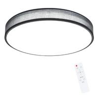 LED-DECKENLEUCHTE Debra 38/38/6 cm - Grau, Textil (38/38/6cm) - Nettlife