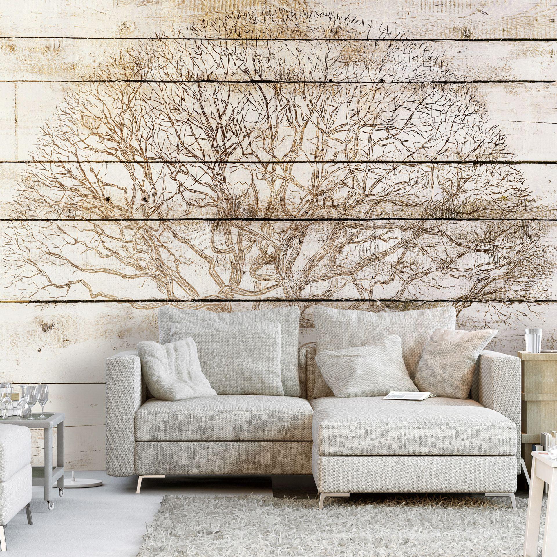 SELBSTKLEBENDE FOTOTAPETE 196/140 cm - Braun, Kunststoff/Textil (196/1cm) - KUNSTLOFT