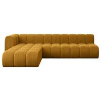 ECKSOFA modulares Sofa Darnel-L2 - 296x177x70 cm Senfgelb - Currygelb, Holzwerkstoff/Textil (296/177cm) - ALTDECOR