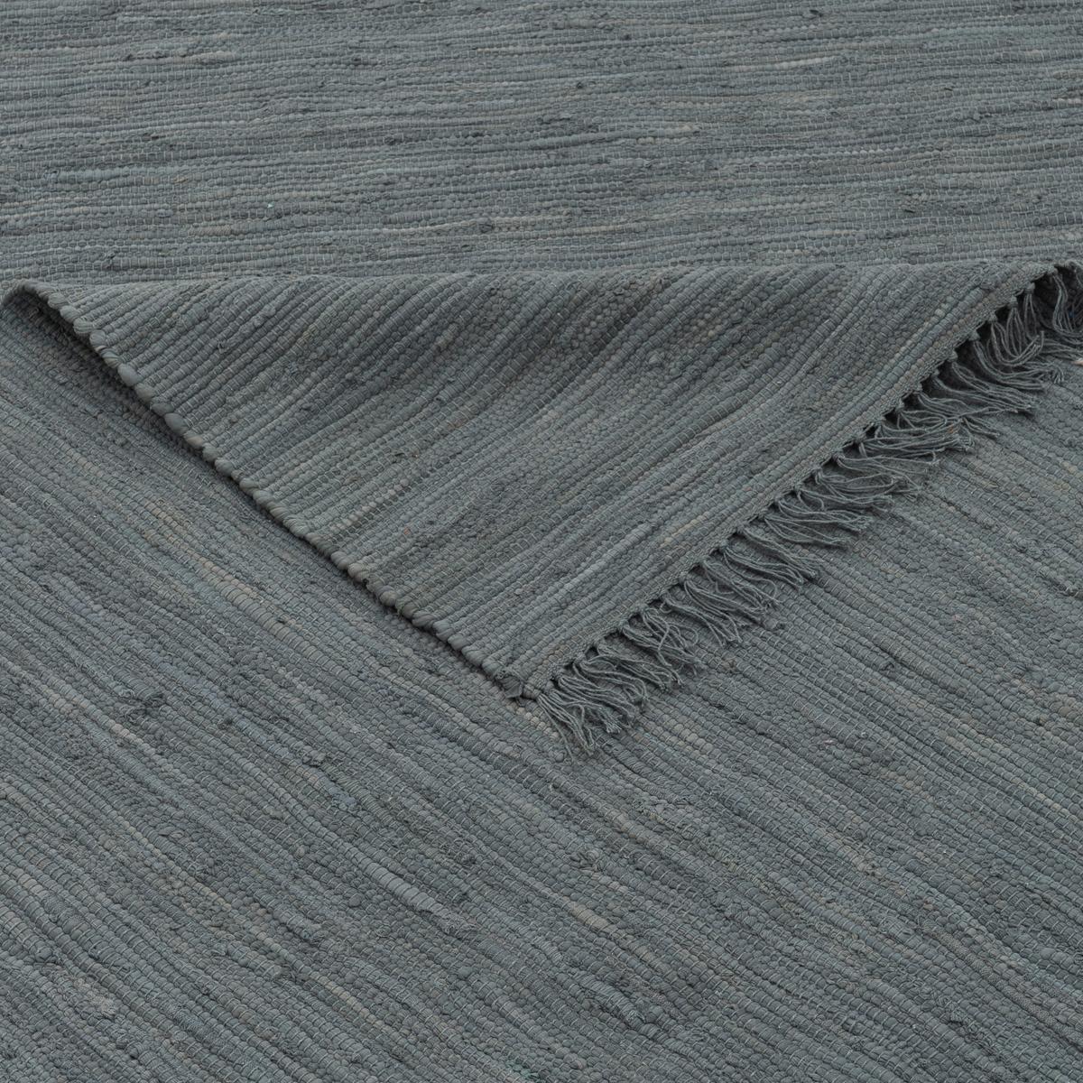 BAUMWOLLE NATUR TEPPICH LÄUFER JOLLY COTTON - Anthrazit, Textil (90/160cm) - Pergamon