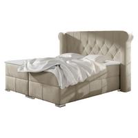 BOXBETT Massimo - H3 - Creme, Holz (160/200cm) - MIRJAN24