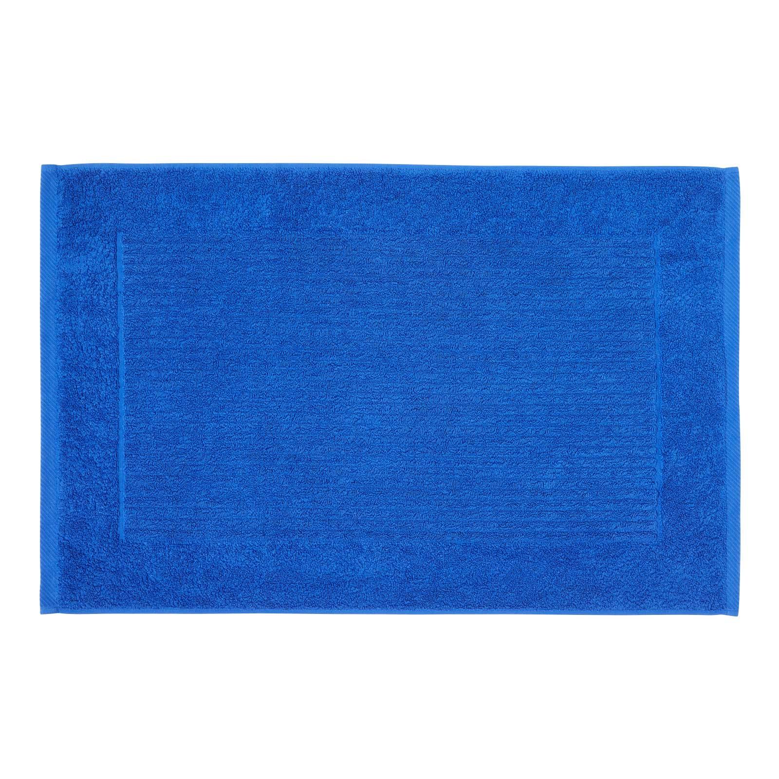 BADEMATTE Imperial 50/80 cm, Baumwolle - Dunkelblau, Textil (50/80cm) - Homescapes