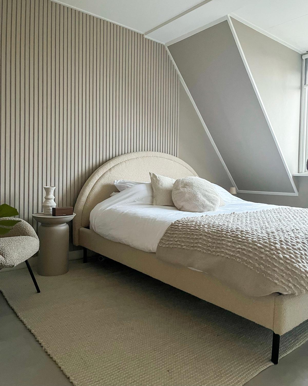 POLSTERBETT 180/200cm Beige Margut - Beige, Textil (180/200cm) - Beliani