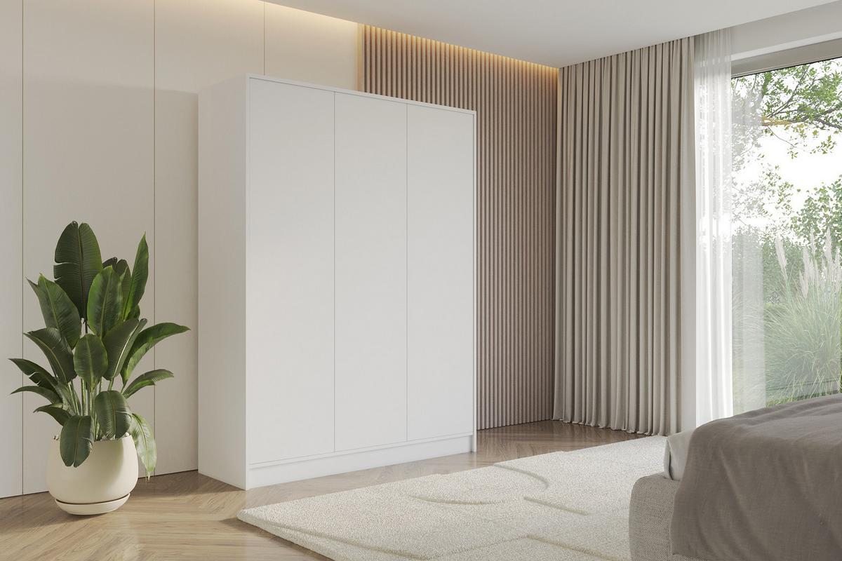 KLEIDERSCHRANK - GALA - 150 - Weiß - Weiß, Holzwerkstoff (150/200/51cm) - ALTDECOR