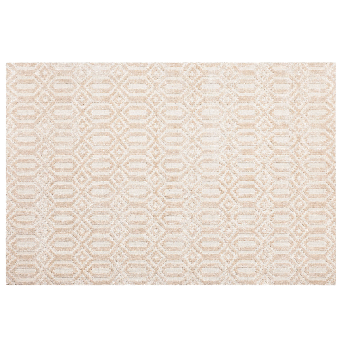 KURZFLOR-TEPPICH Adatepe 200/140 cm - Beige, Naturmaterialien (140/200cm) - Beliani