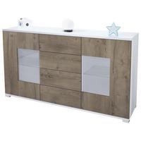 SIDEBOARD Grömitz Eiche Ribbeck - Alteiche, Holzwerkstoff (138.5/75.5/35cm) - Vladon