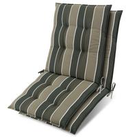 NIEDERLEHNER Sun-NL 105x50x8cm Grün-Gestreift (2tlg) - Grün, Textil (50/100cm) - Beautissu 