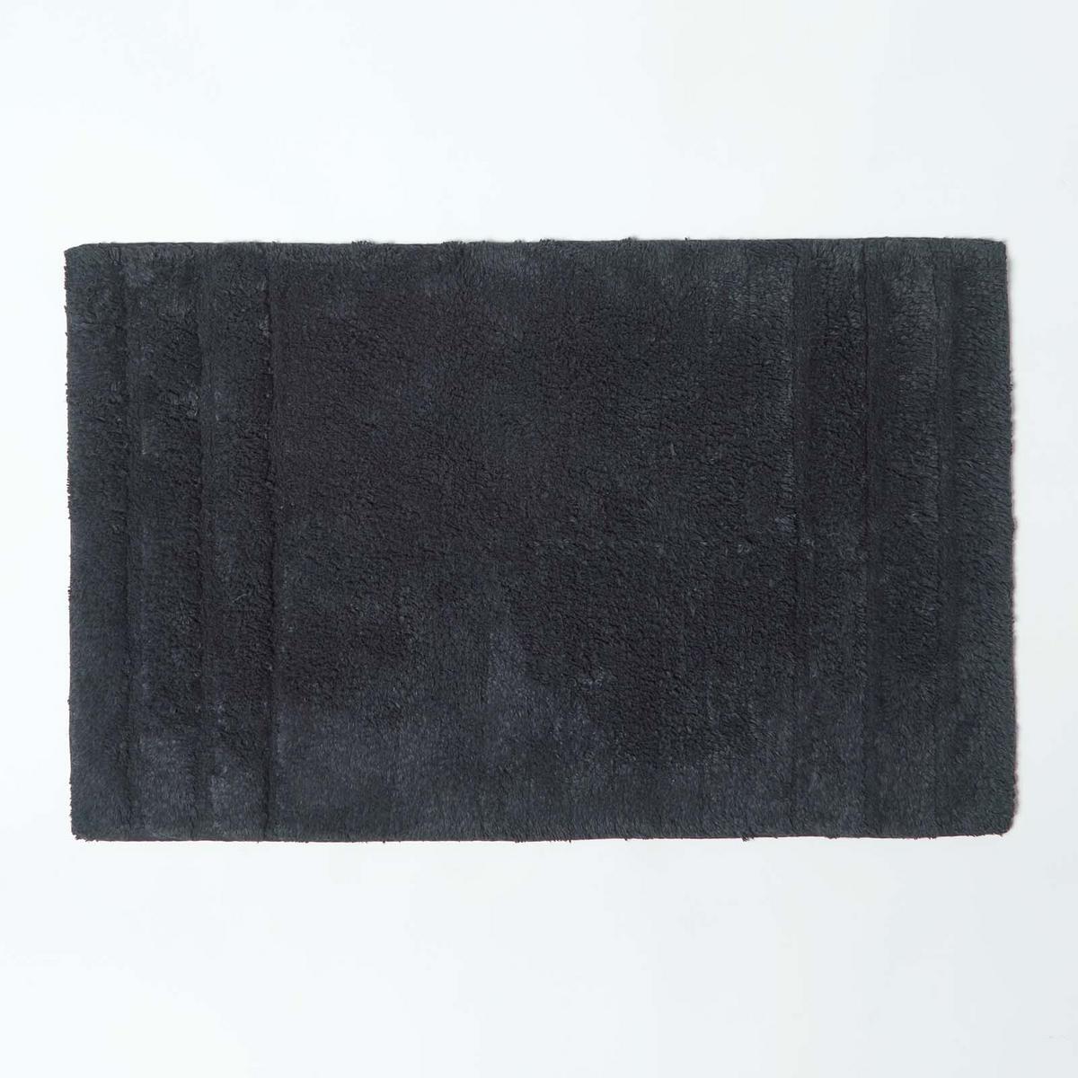 BADGARNITUR Spa Supreme 2-teilig, Baumwolle - Schwarz, Textil (50/80cm) - Homescapes