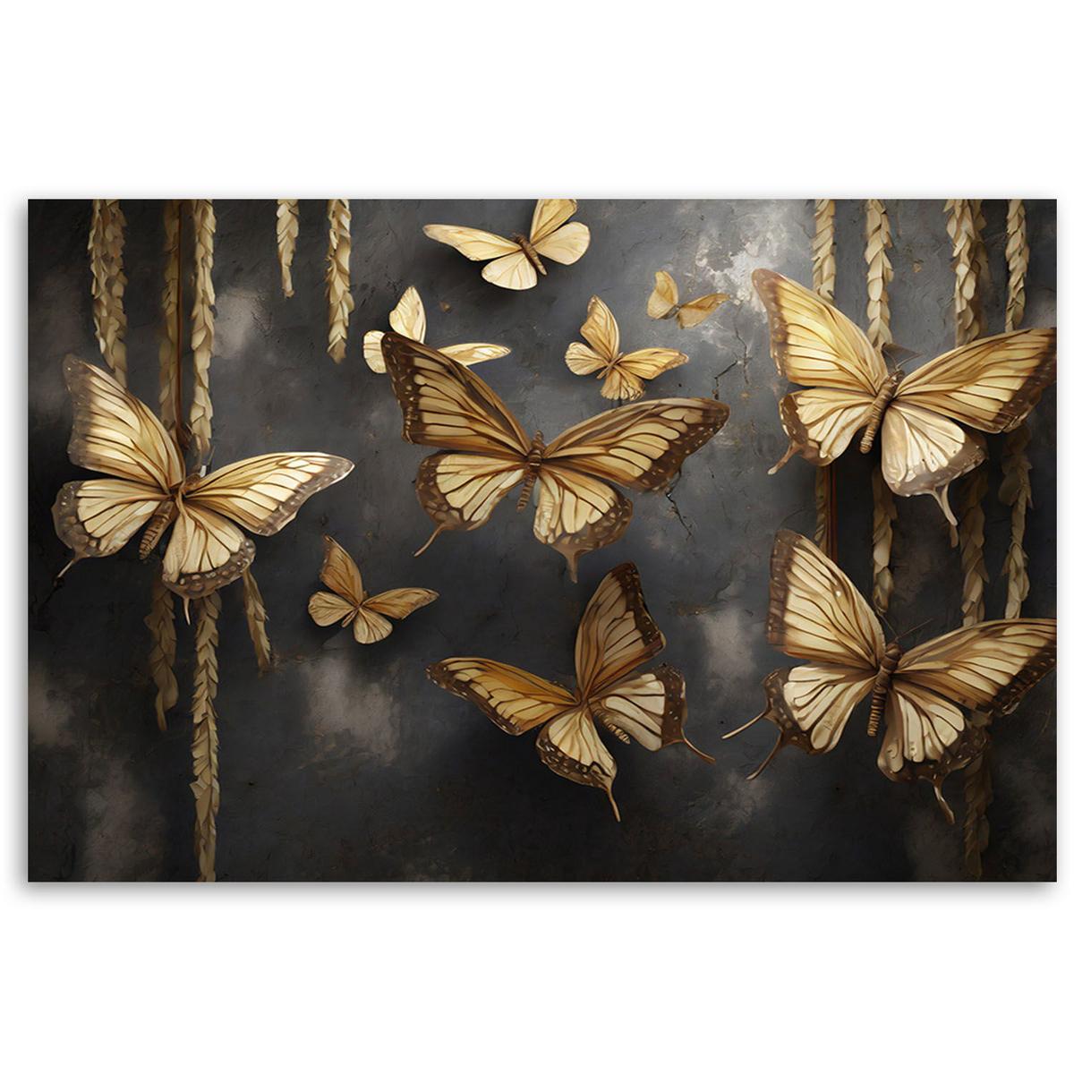 KUNSTDRUCK Gold 60/40 cm - Goldfarben, Textil (60/40cm) - KUNSTLOFT