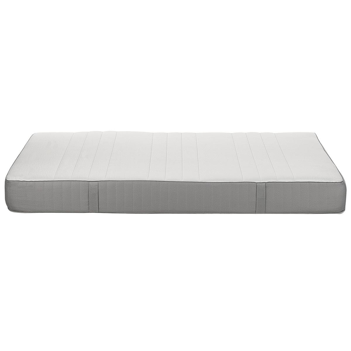 MEMORY-SCHAUMMATRATZE H3/4 Fest 140/200 cm Whisper - Weiß, Textil (140/200cm) - Beliani