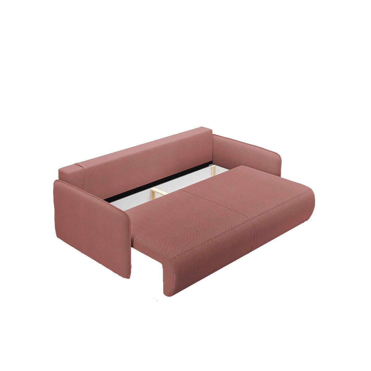SOFA Claudio 3 Sitzplätze Rose - Rosa, Holz (216/86/105cm) - Petits-meubles