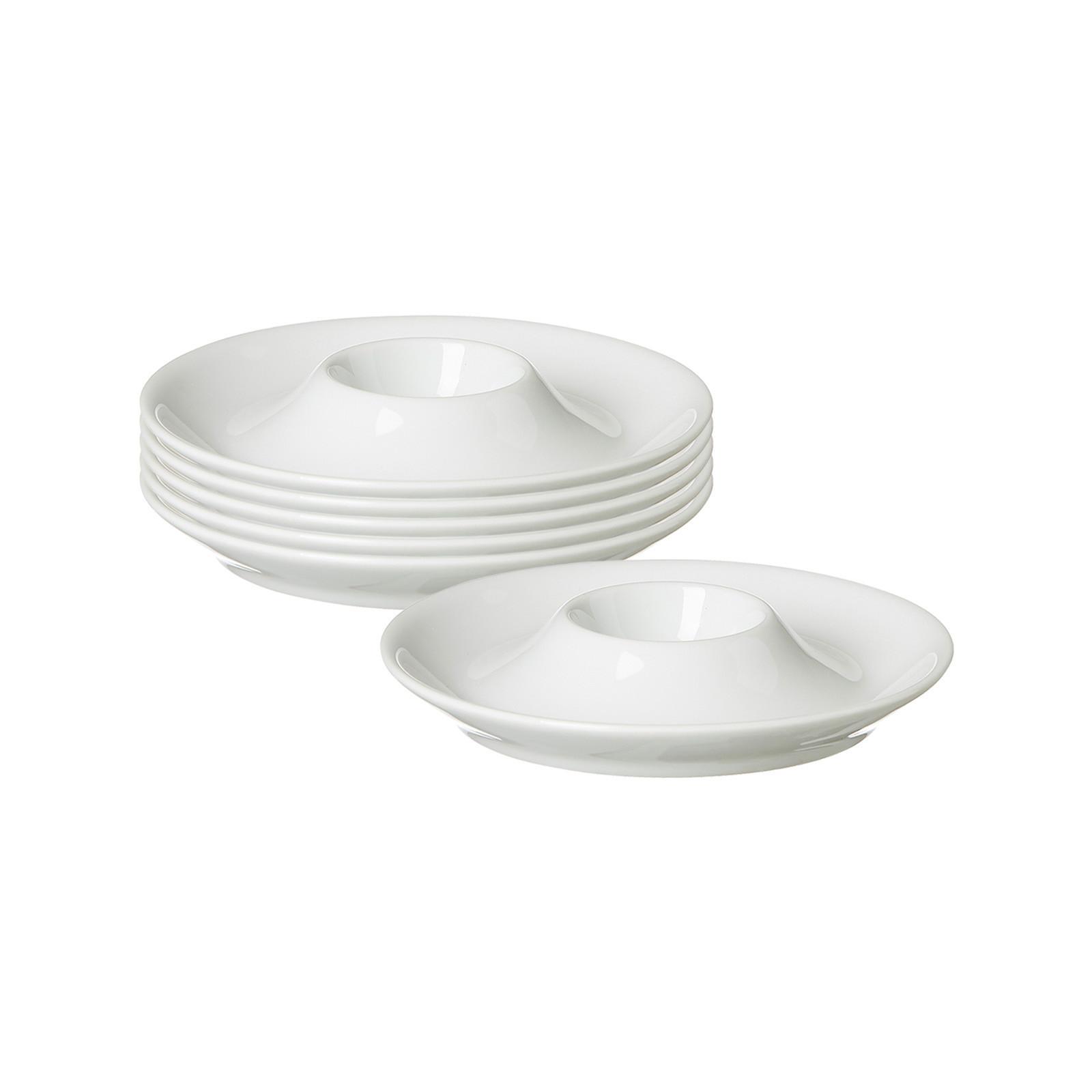 EIERTELLER Bianco weiß ø 13 cm 6er Set - Weiß, Keramik (13/2/13cm) - Ritzenhoff Breker