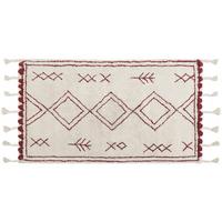 KURZFLOR-TEPPICH Kenitra 150/80 cm - Weiß, Textil (80/150cm) - Beliani