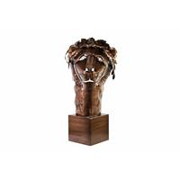 METALLSKULPTUR Braun 63/40 cm - Braun, Metall (2.3/40/35cm) - KUNSTLOFT