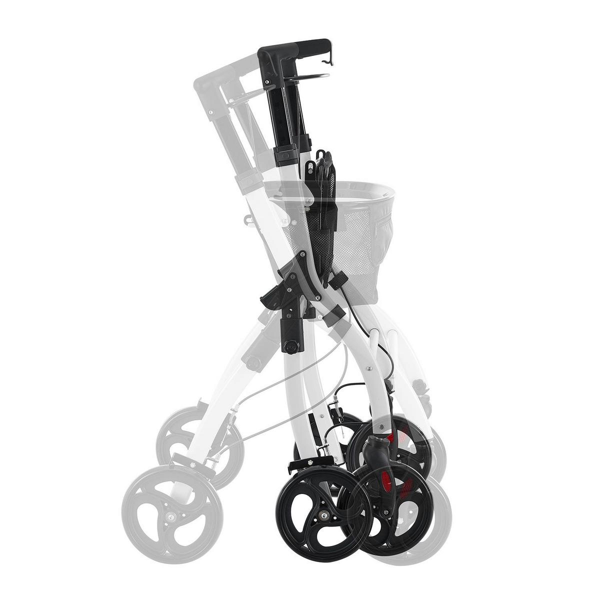 WOHNUNGSROLLATOR Aktiv weiß mit Transporttasche - Weiß, Metall (66/90/56cm) - Juskys