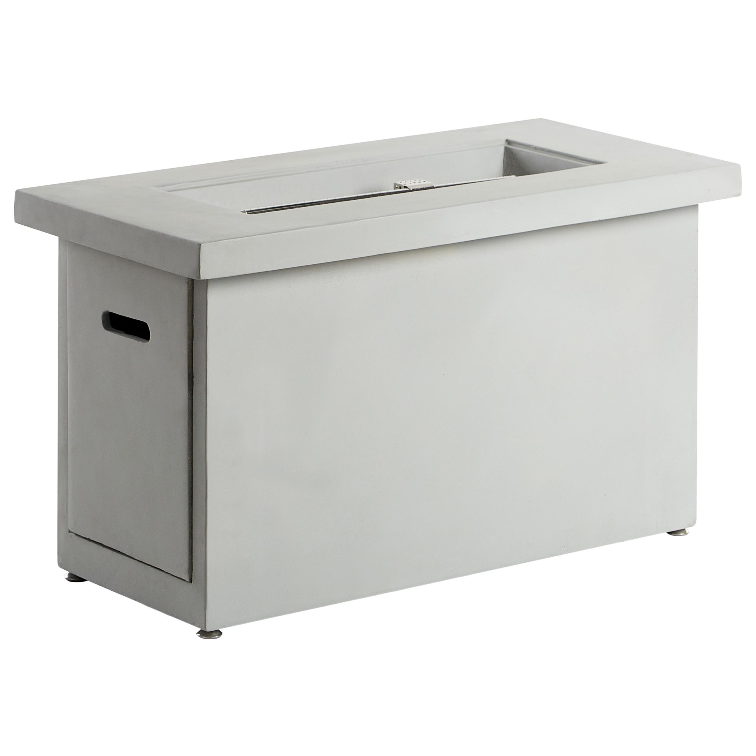 FEUERSTELLE Grau Ambrim - Grau, Stein (108/62/51cm) - Beliani